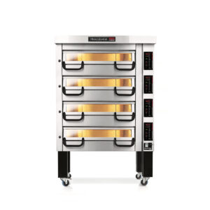 Elektro-Steinpizzaöfen mit 4 Backkammern